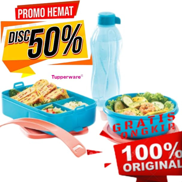 *BIG SALE* DISC 50% Tupperware My Bestie Set + Box | Tempat Bekal Nasi Keren | Bekal Anak Sekolah | 