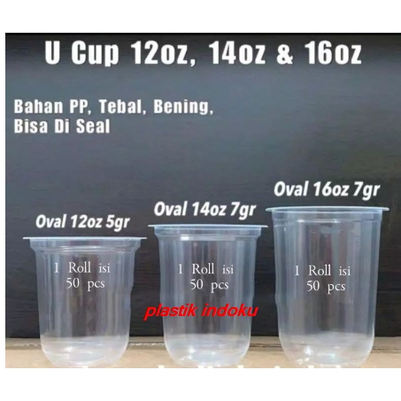 Gelas oval Cup Oval 8oz 10oz 12oz 14oz 16oz 18oz 22oz Bisa di seal Harga Grosir gelas datar