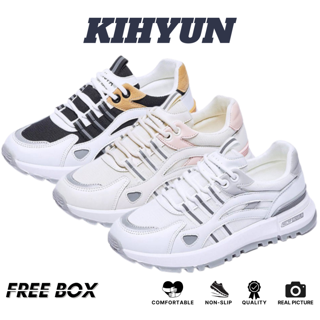 GROSIRTAS &quot;FREE BOX&quot; LV0239 Sneakers Sepatu Wanita Korea Import Sepatu Sport Wanita Premium Quality