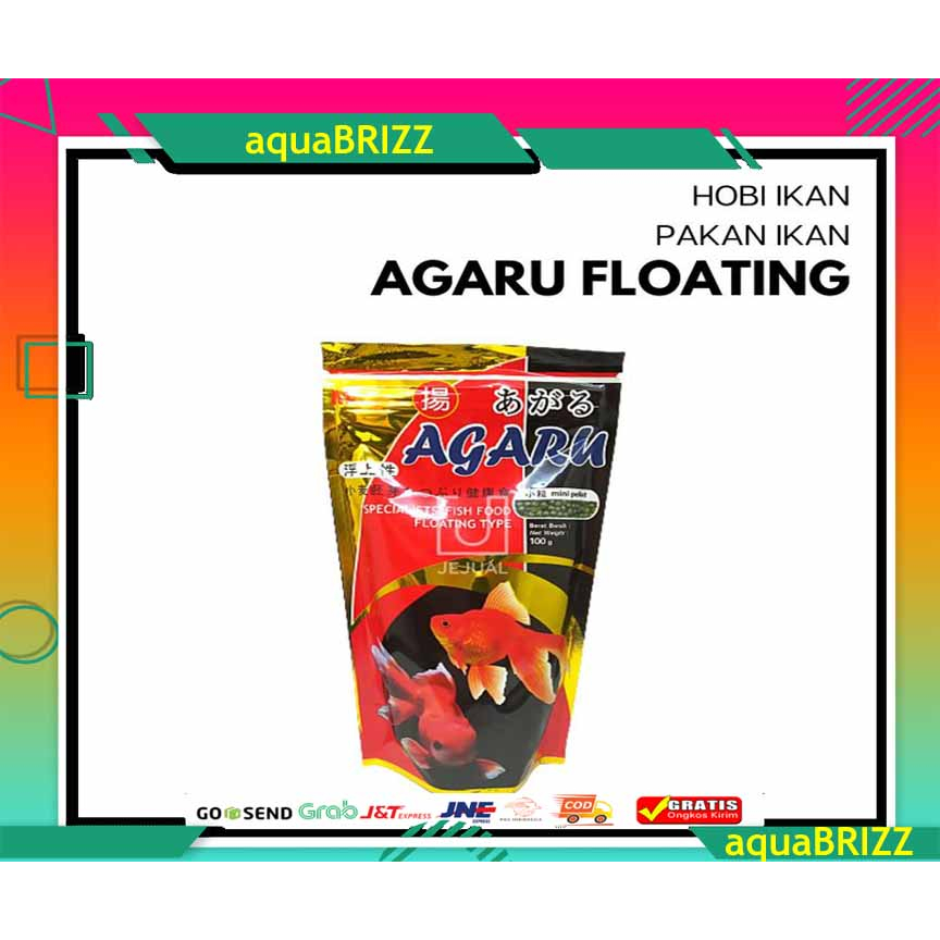 Murah AGARU Shinking DAN Floating makanan pakan ikan koki agaru 100gr