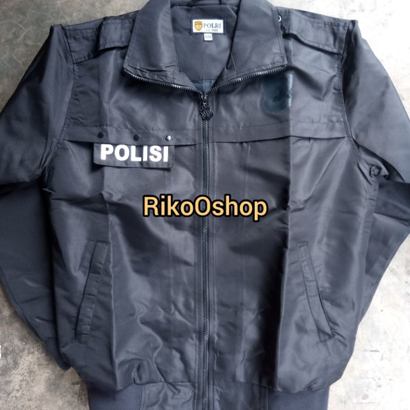 Jaket POLISI SABHARA Parasut Hitam AR Exclusive Original