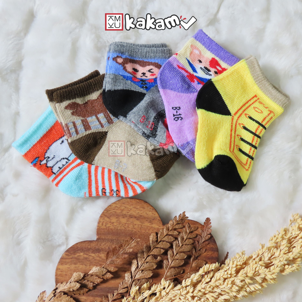 Kakamu Kaos Kaki Anak Bayi Karakter Kartun Lucu 0-1 Tahun
