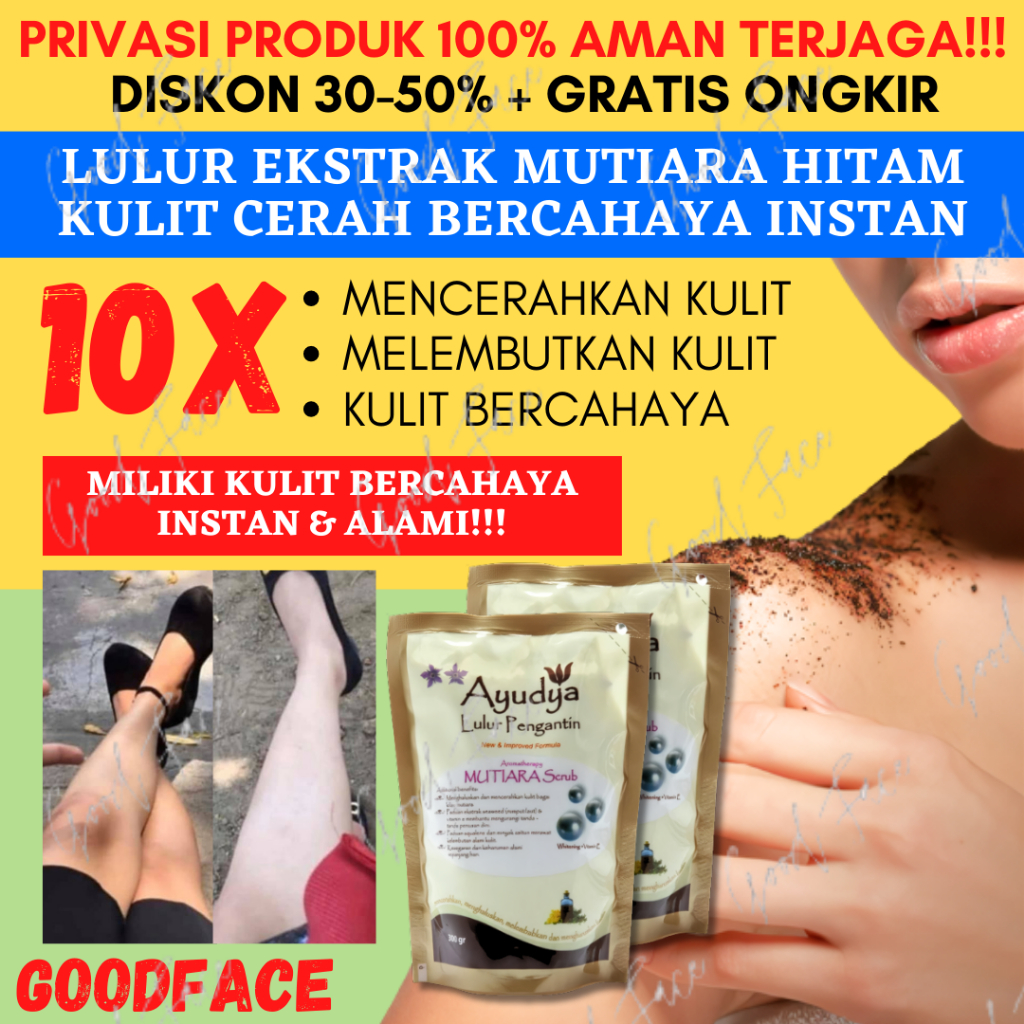 Ayudya Lulur Pengantin Mutiara + Vitamin E 300 refill