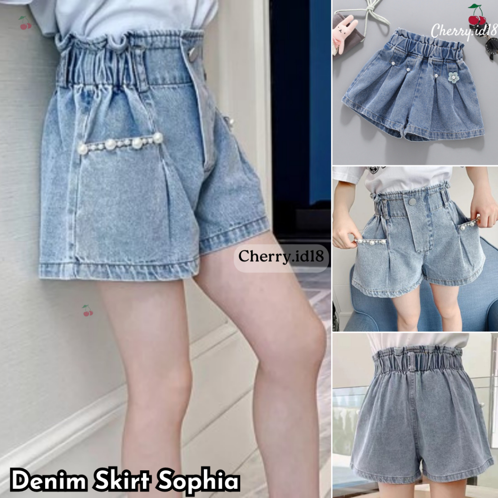 Cherry COD Celana Pendek Anak Perempuan / Celana Anak Perempuan / Celana Denim Anak / Hotpants Anak Perempuan CP