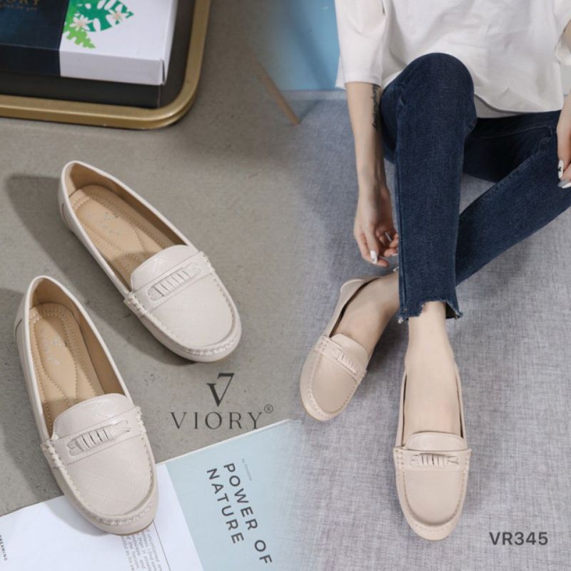 VIORY Sepatu Flat Loafers Shoes #VR345 ORIGINAL