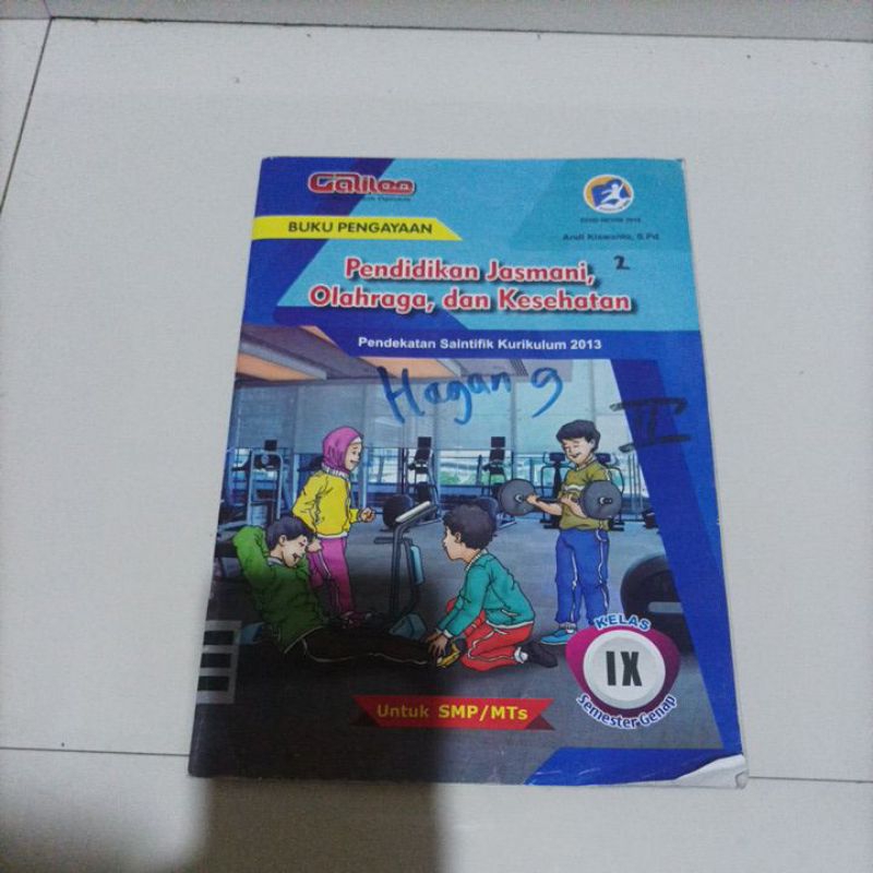 

buku LKS PJOK Galileo kelas ix semester genap SMP kelas 3 semester genap LKS pendidikan jasmani olahraga dan kesehatan penerbit Galileo edisi 2018 revisi kurikulum 2013 bekas mulus tidak ada coretan hanya nama