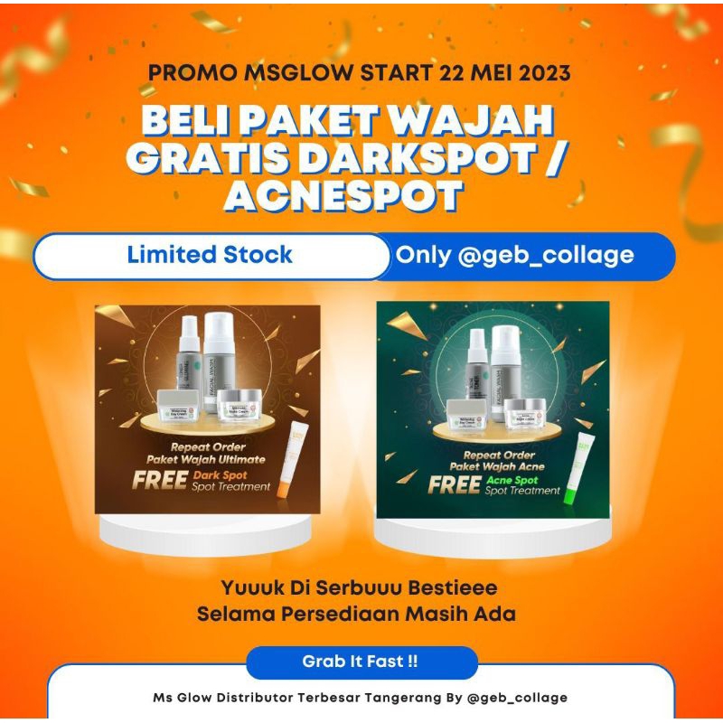 Promo Paket Wajah Ms Glow