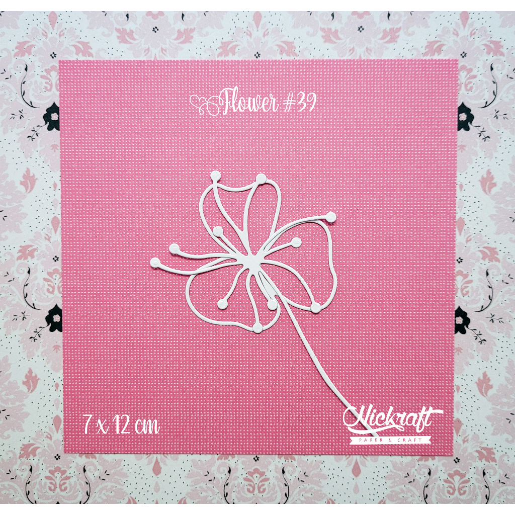 

FLOWER #39 - BUNGA Scrapbook Jurnal Die Cut Journaling