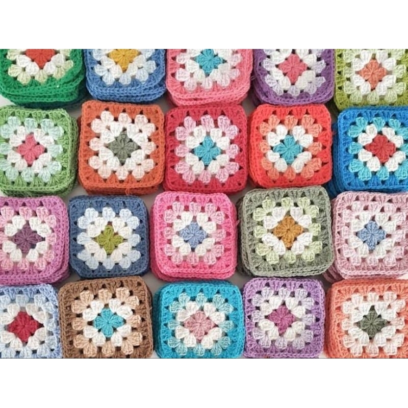 granny square crochet murah,rajut granny