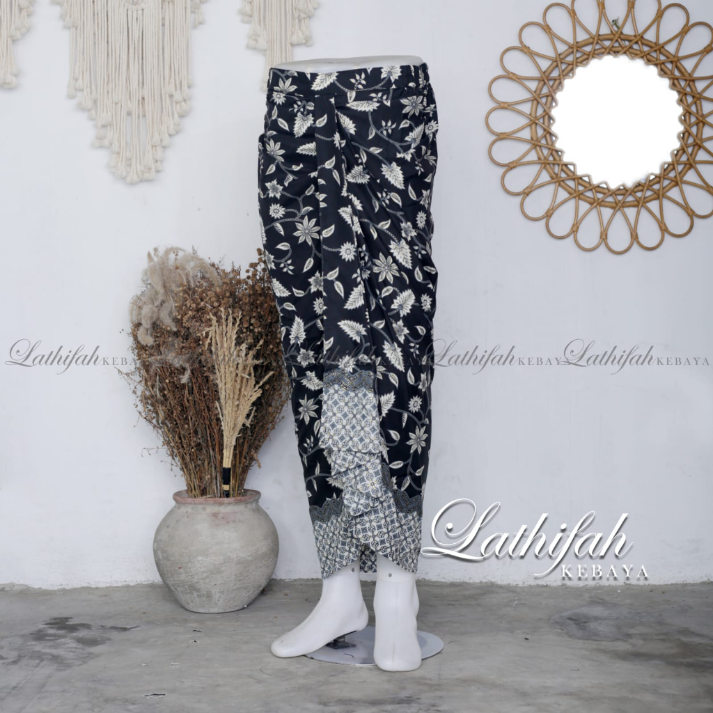 Rok Rempel Batik Pinggang Karet Jumbo MOTIF LILI