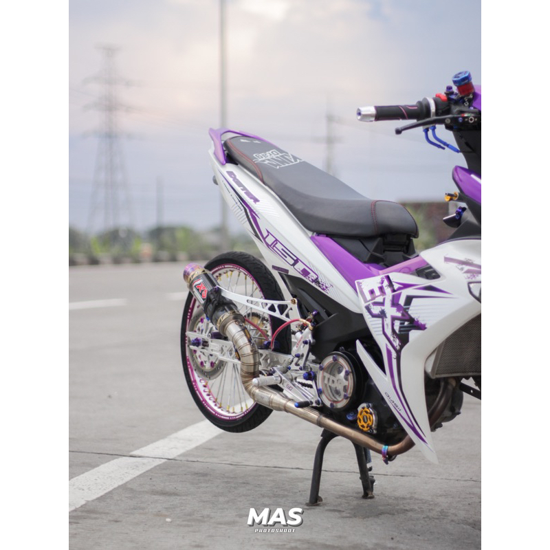 knalpot RJM new model carbon kevlar mx king jupiter mx model malaysia plus header cobra dangak