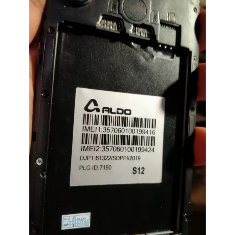 hp Aldo S12 Minus LCD MESIN normal