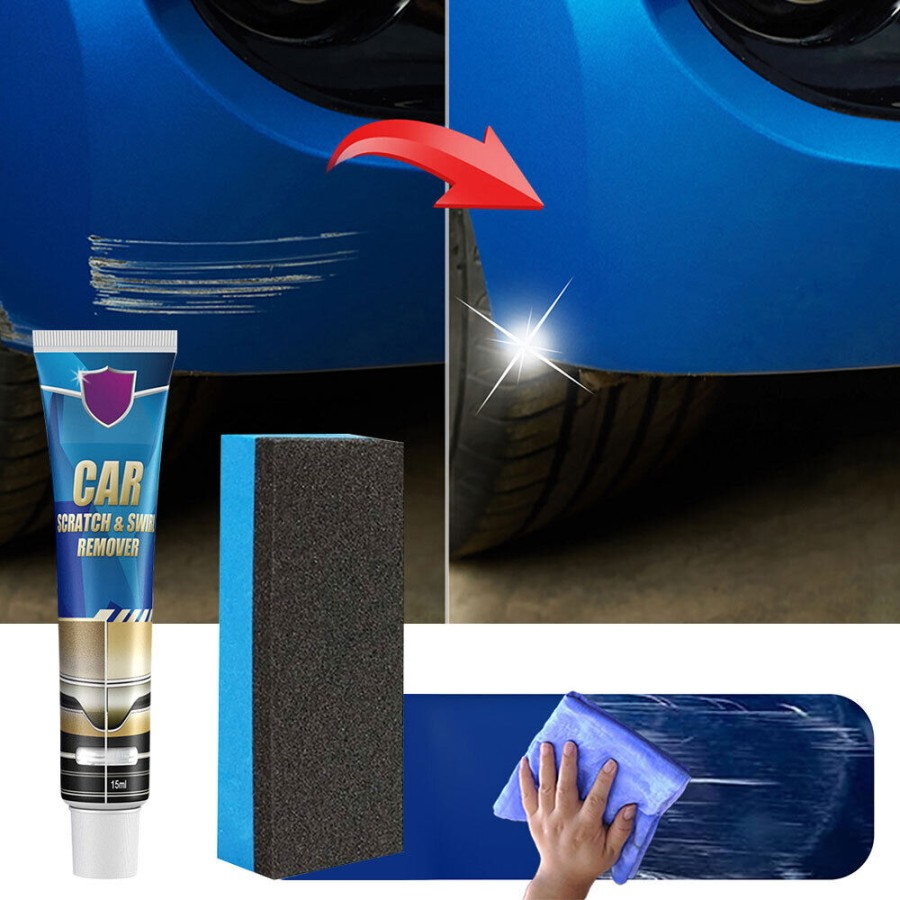 Wax Kompon Penghilang Baret Lecel Mobil Motor Car Scratch Swirl 15ml Wax Compound