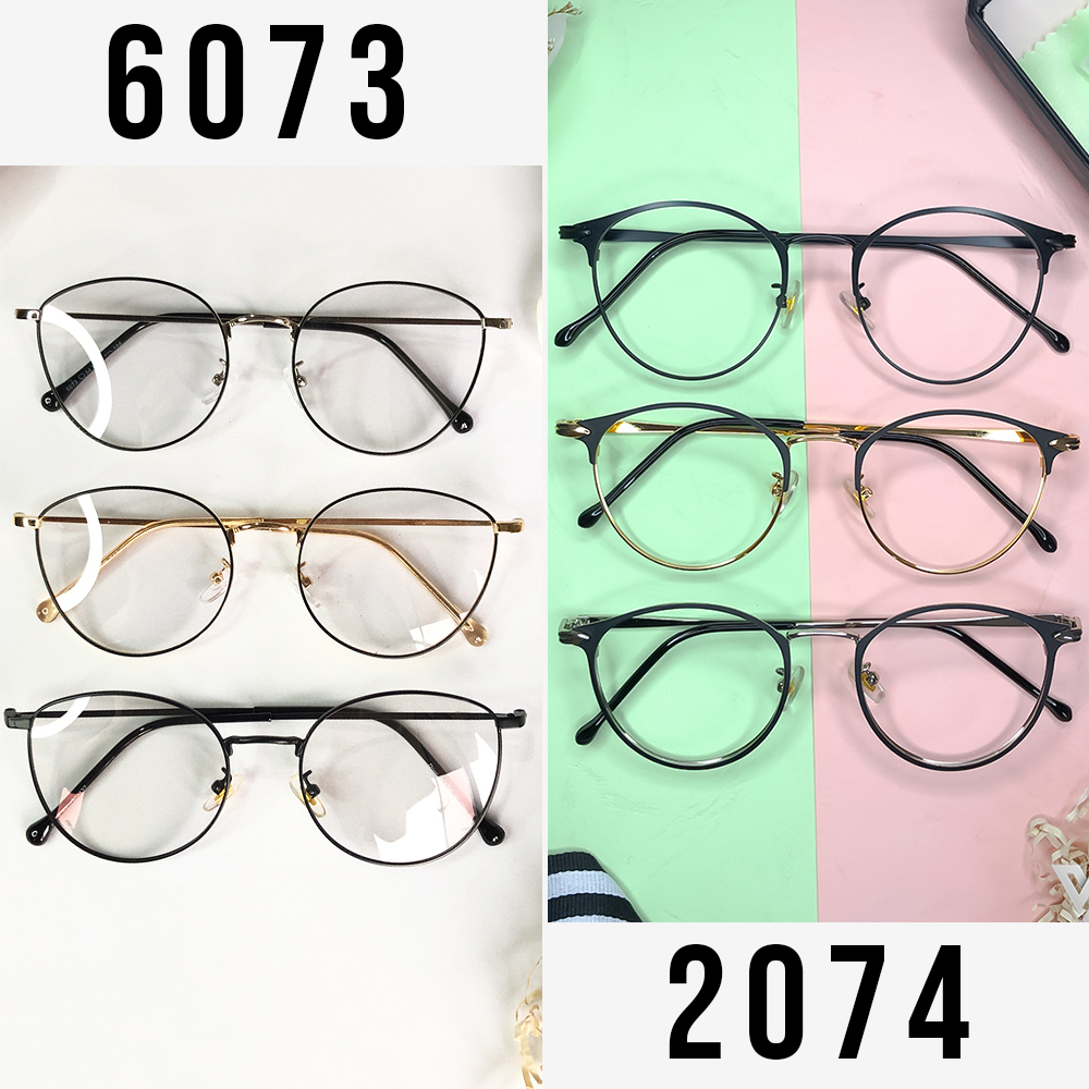 Kacamata 6073 MINUS ANTI RADIASI UV Hp, Laptop, Komputer Normal s/d -5.00  Korea Fashion Wanita Cat eye