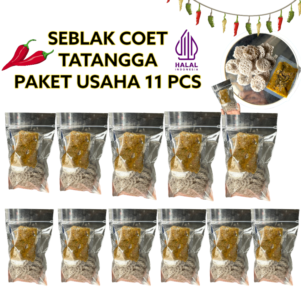 SEBLAK COET TATANGGA SAMBAL IJO PAKET 11 PCS