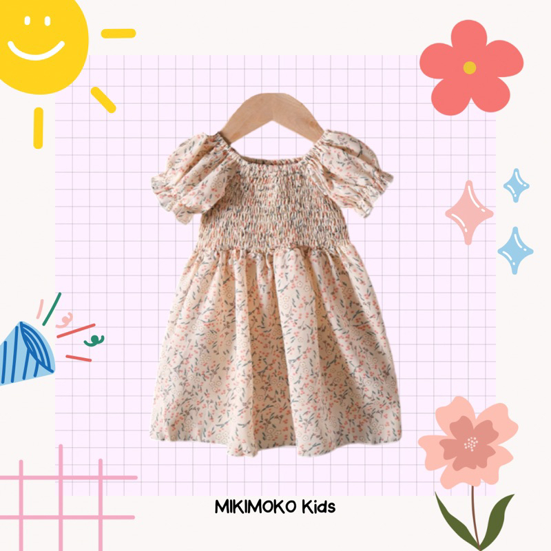 Fleur Dress / Smocked Dress Anak / Dress Anak / Baju Anak Perempuan / Dress Bayi / Hand Smocked Dres