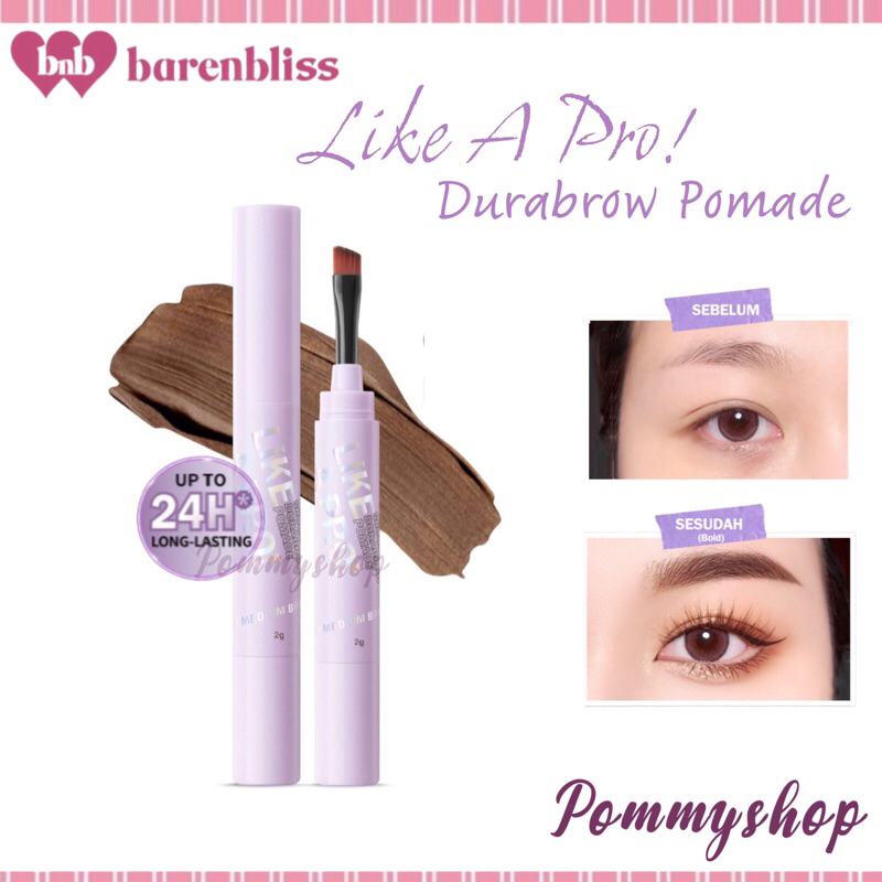 BNB Barenbliss Korean Like A Pro shockproof Durabrow Pomade | Waterproof Smudeproof Long Lasting