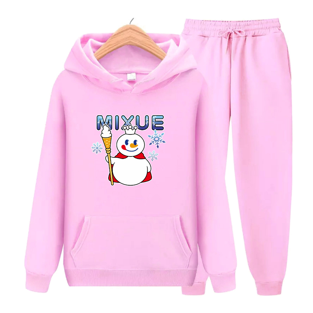 Sweater Hoodie Atasan Dan Setelan Anak MIXUE ICE CREAM Usia 4-14 Tahun Bisa Bayar Ditempat COD