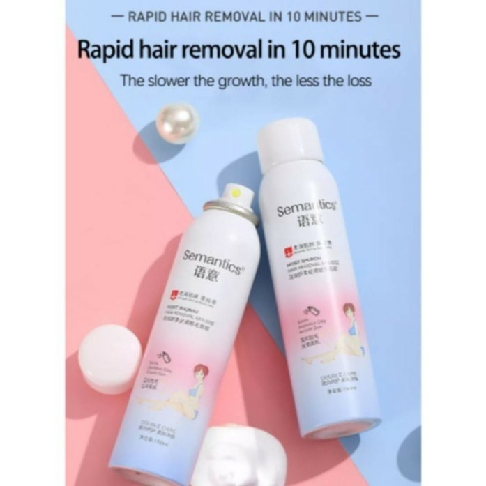 HS 1 SET BODY SPRAY PEMUTIH KULIT LIFUSHA DAN SPRAY PENGHILANG BULU SEMANTIC