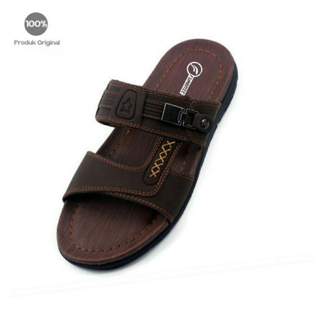 Sandal Slide Slop Pria Dewasa Casual Furenic Sendal Selop Cowok Kekinian Trendy