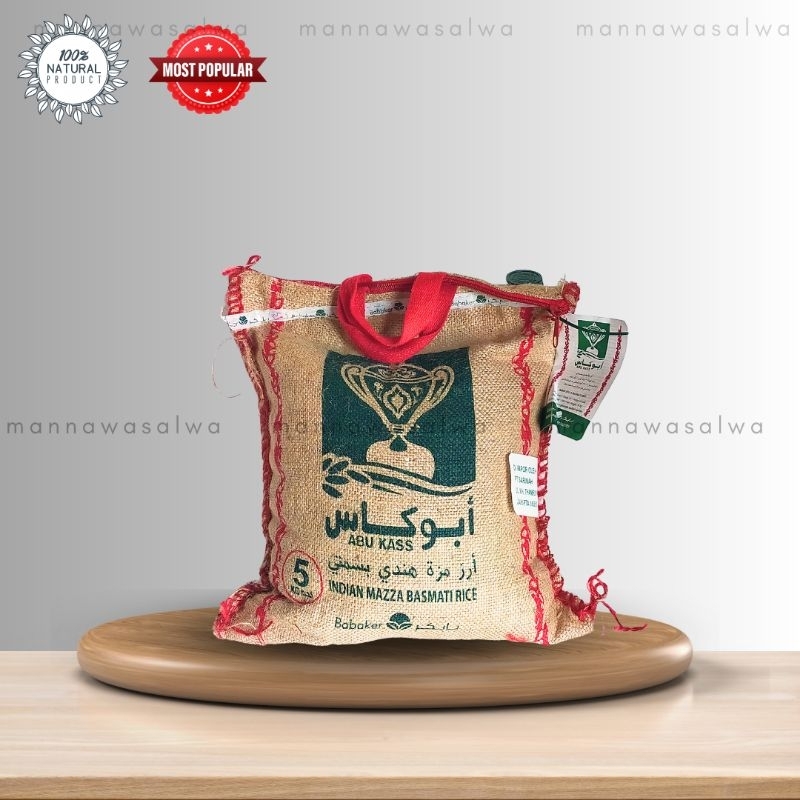 

Beras Basmati Abu Kass 5kg Grade A exp 2027 | Basmati Rice (beras panjang)