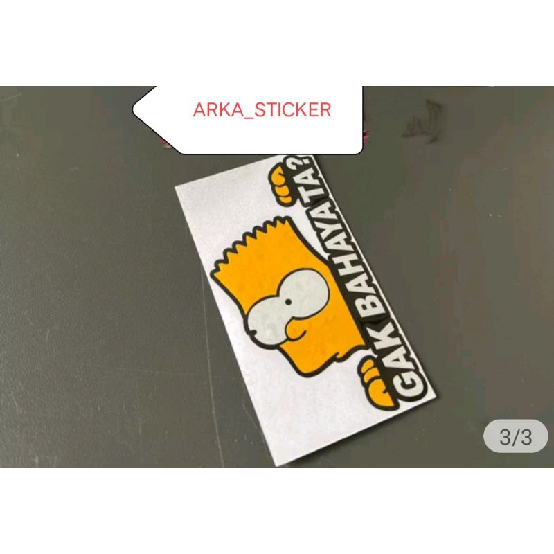 

STICKER GAK BAHAYA TA UKURAN 8,5x4,5cm