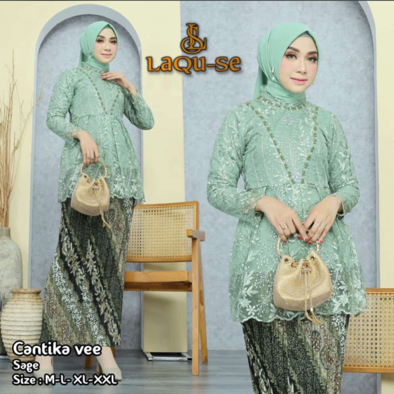 Set Kebaya Payet Kebaya Cantika Stelan Kebaya Modern Kebaya Payet Tangan Stelan Kebaya Pesta New Collection By Laquse Kebayaa