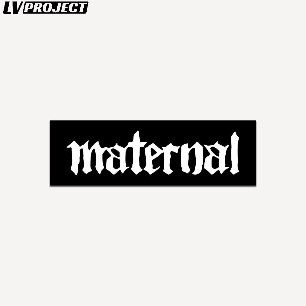 Stiker Brand Maternal Laminasi Glossy Sticker Motor