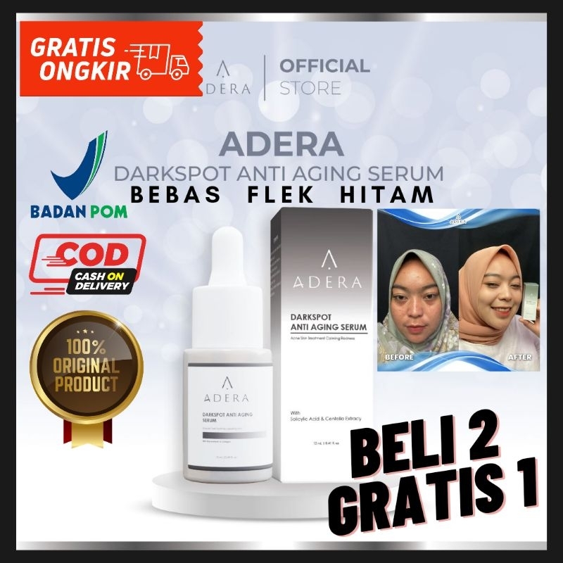 ADERA DARKSPOT - SERUM PENGHILANG FLEK HITAM - BELI 2 GRATIS 1 - SERUM ADERA - SERUM ANTI AGING - AD