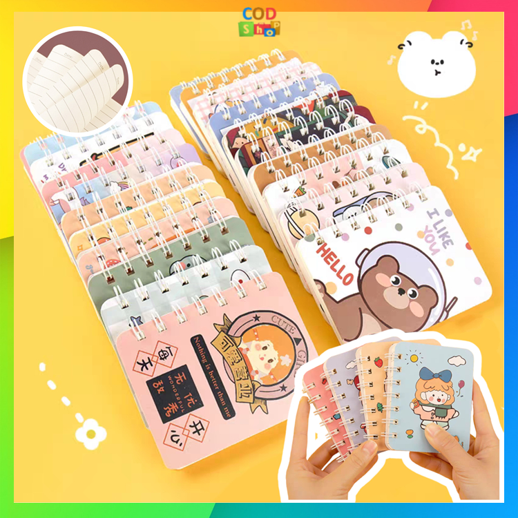 

COD - B5865 Buku Catatan Kecil Notebook Ring Motif / Notebook Ring Motif / Buku Catatan Ring / Buku Mini Alat Tulis Portable