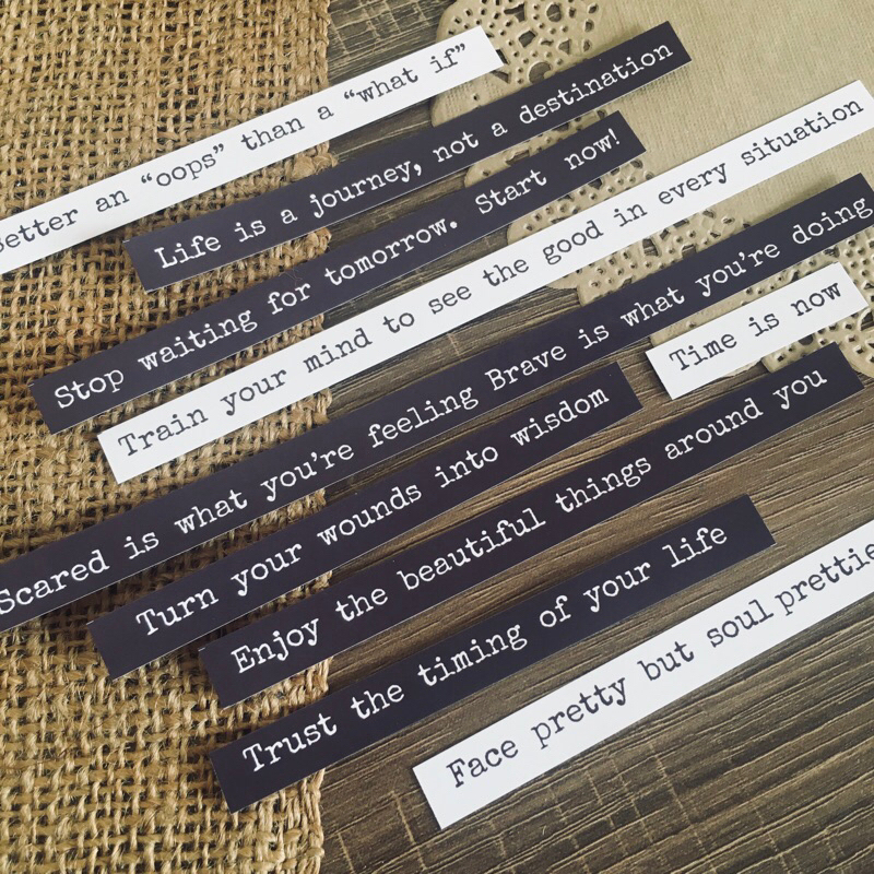 

Sticker Kata Motivasi Scrapbook Journal Stiker by Postale