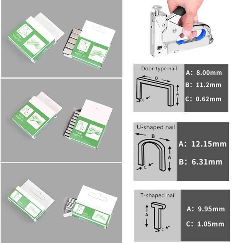 Staples Tembak 8Mm 5000 pcs 13/8 Gun Tacker Stapler Jok Staples dan Isi Stapler Perekat - 6566-6544