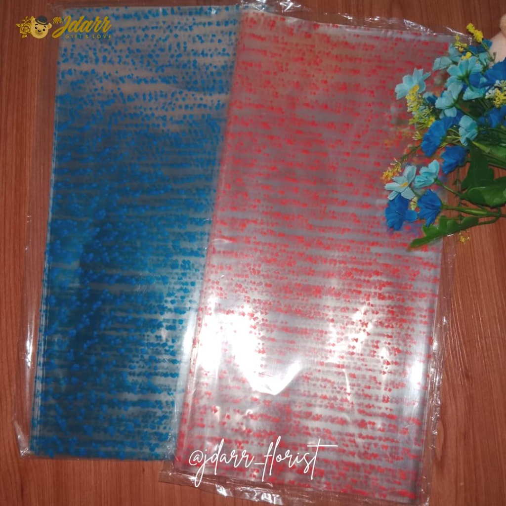 Plastik OPP Motif Ukuran Sedang 1 Pack 27CM dan 32CM Pembungkus Souvenir Kemasan Boneka Perlengkapan
