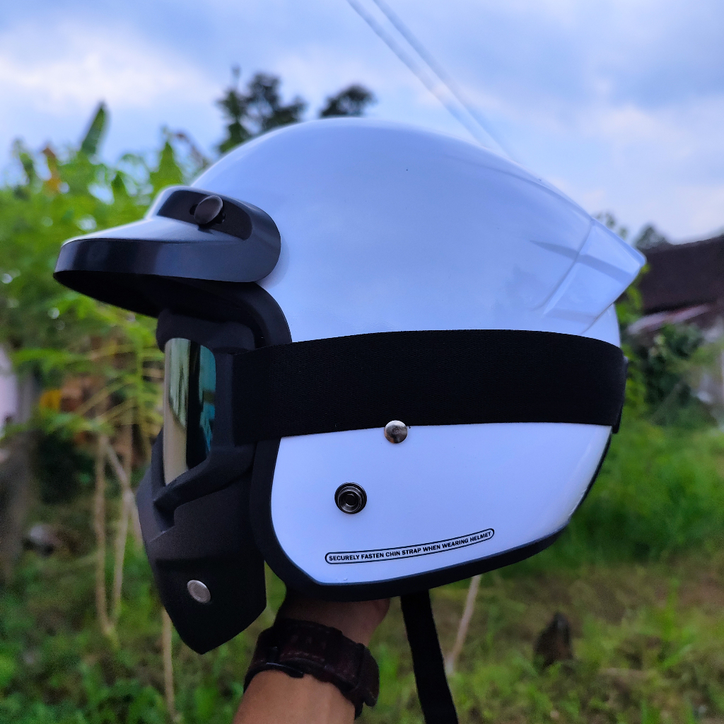 HELM BOGO RETRO KLASIK GOGGLE MASK TOPENG KAIROZ