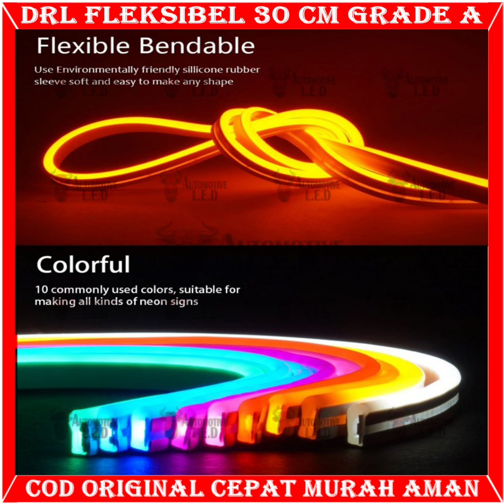 ORIGINALLAMPU ALIS 30 CM GRADE A MURAH MERIAH | NEON FLEXIBLE 12V 30 CM LAMPU LED ALIS  NEON FLEKSIBEL 12V PANJANG 30 CM