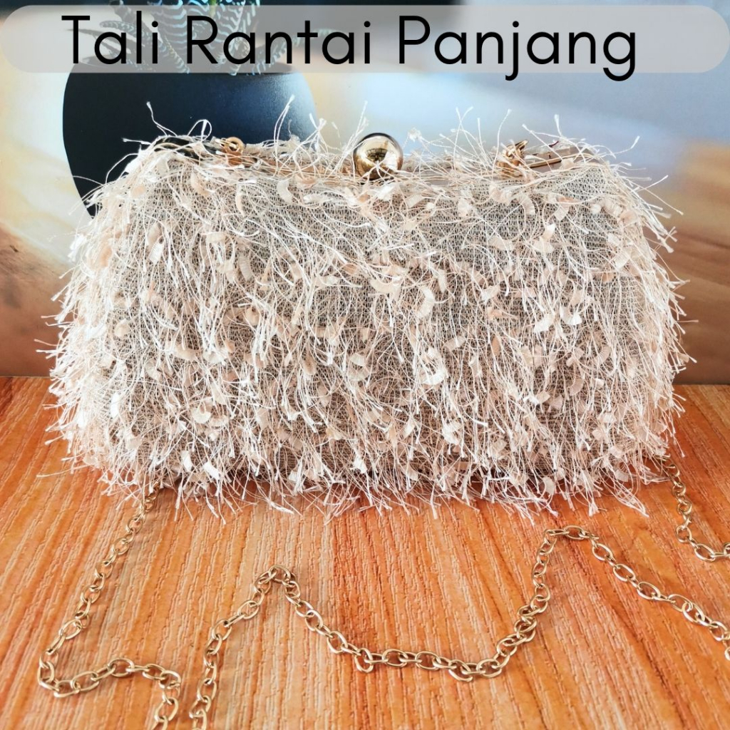 Tas Pesta Wanita Import Clutch Kondangan Terbaru Ori Mewah Elegant Elegan Dompet Pesta Unik Taspesta 7088210-A