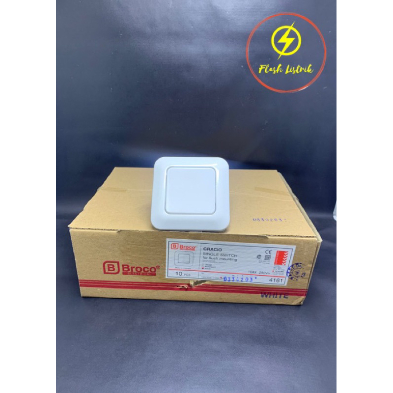 [Broco] Saklar Engkel Gracio 4161 Saklar Tunggal Broco