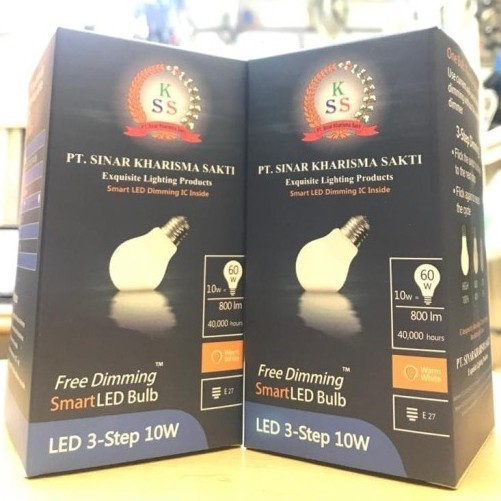 Smart Bulb Lampu Bohlam SKS LED Dimmable LED Bulb E27 3 Step / 2 Colors / Stepless