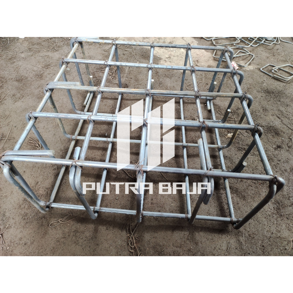 Pondasi Cakar ayam 60x60 5 Jalur Besi 12 Full