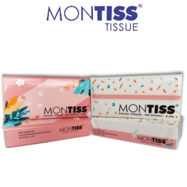 Tisu Wajah Montiss 150s / Facial Tissue Montis 150 Sheets 2 Ply