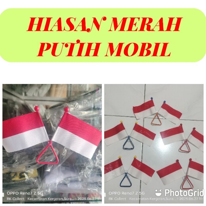 Bendera Merah Putih Kecil Hiasan Mobil