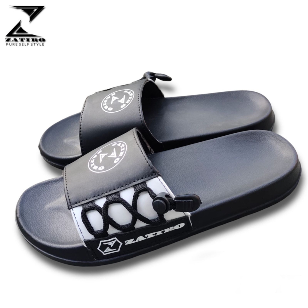 SANDAL SLOP SLIDE PILON COWOK EMPUK ANTISLIP TERBARU SLIP ON FLIP FLOP BASIC KARET HITAM PUTIH DISTRO CASUAL ANTI SLIP MURAH QUALITY ORIGINAL