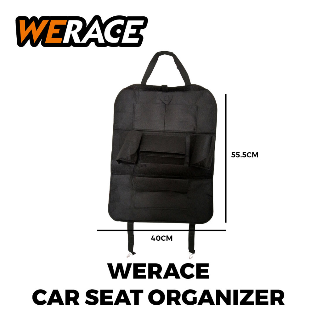 [WERACE] Car Seat Organizer Tas Mobil Multifungsi Kantong Belakang Kursi Jok