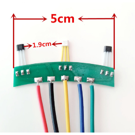 ES Sparepart 2-roda Kendaraan Listrik Sensor Aula Motor Dengan Kabel PCB-213 Motor Hall Sensor 60 de