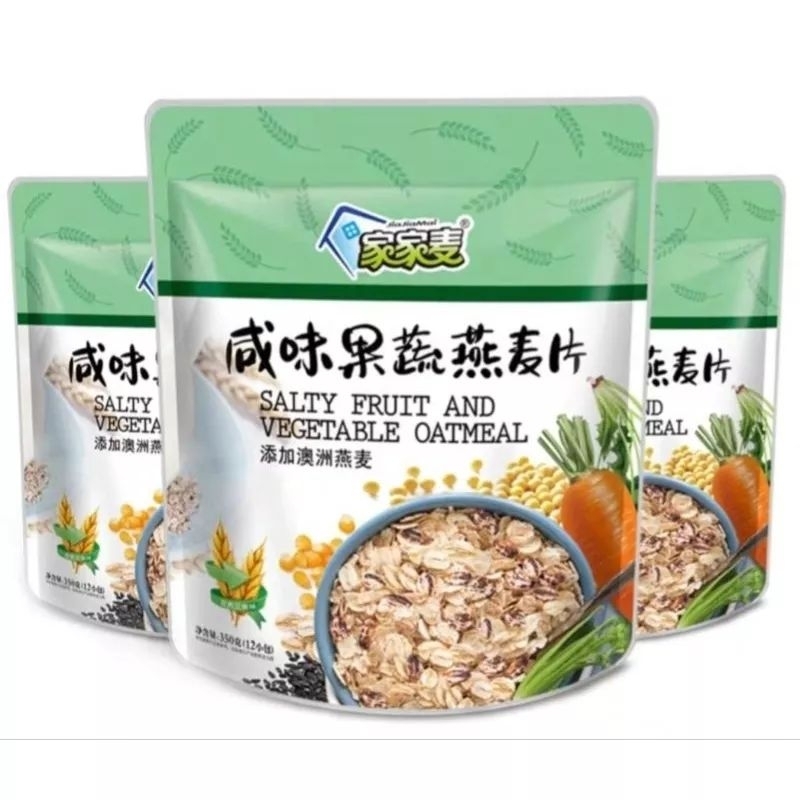 

10 sachet cereal buah sayur salty fruit and vegetable oatmeal instant