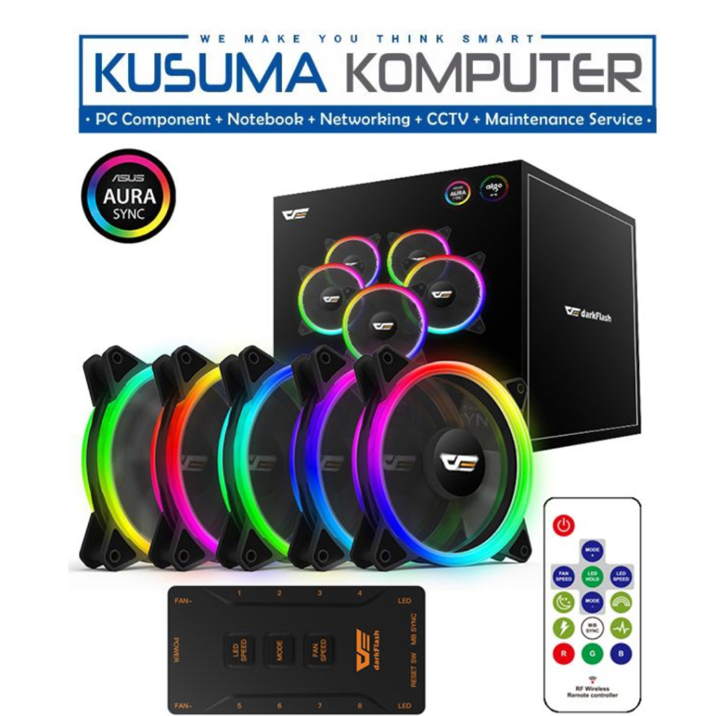 DarkFlash DR12 PRO ARGB 5in1 with Controller Cooling Fan 4 PIN