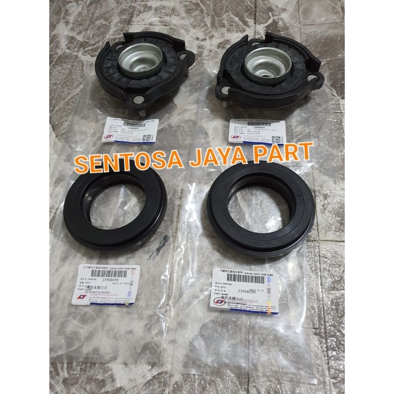 KARET SUPPORT DEPAN WULING CORTEZ +BEARING SUPPORT 4PC ASLI