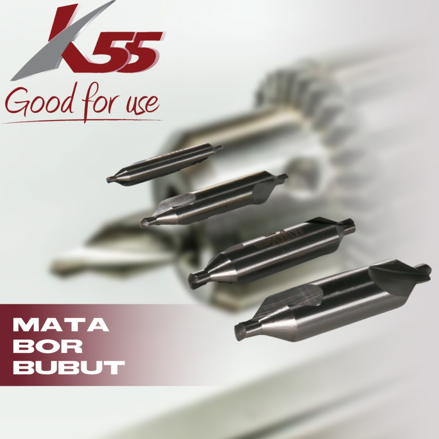 K55 MATA BOR BUBUT / CENTER DRILL HSS