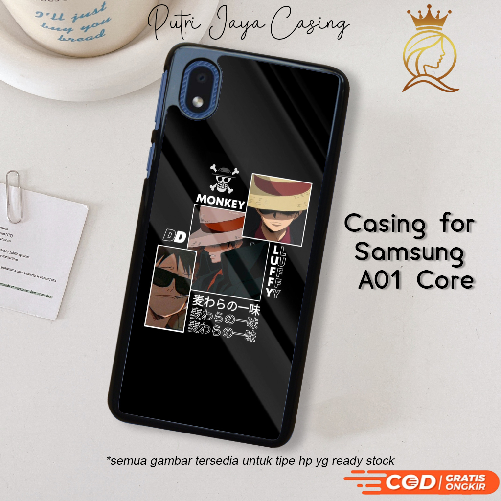 Case Hp Samsung A01 Core Casing Samsung A01 Core Motif ANIMLUFFY3 Casing Terbaru Case Karakter Lucu 