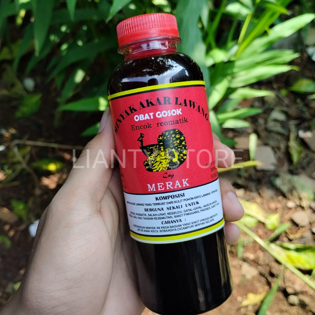 Minyak Akar Lawang 250ml Minyak Urut Khas Kalimantan AKAR LAWANG Obat Reumatik, Encok, Salah Urat DLL Bisa COD - Minyak Gosok AMPUH TERBUKTI aman